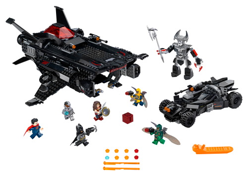 Volpe volante: attacco al ponte aereo con la Batmobile — set LEGO 76087