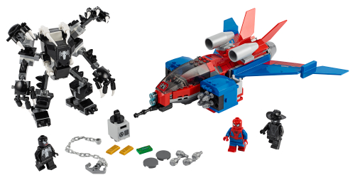 Spiderjet vs. Mech Venom — set LEGO 76150