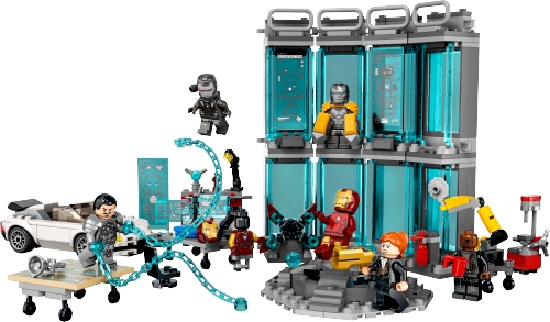 bjærgning komponent violinist Iron Man Armory 76216 - LEGO® Marvel™ - Building Instructions - Customer  Service - LEGO.com US