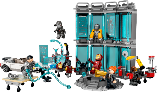 Iron Man Armoury — LEGO set 76216