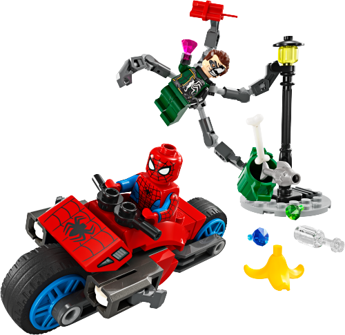 Motorcycle Chase: Spider-Man vs. Doc Ock — LEGO set 76275