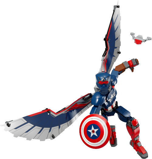 Nuovo personaggio costruibile di Captain America — set LEGO 76296