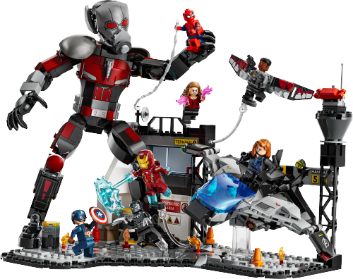 Set LEGO #76314 Gran Batalla de Capitán América: Civil War