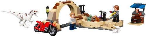 Atrociraptor: inseguimento sulla moto — set LEGO 76945