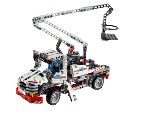 Autocarro con piattaforma elevatrice — set LEGO 8071