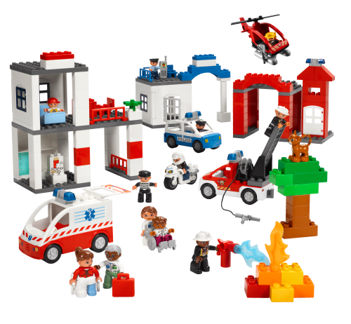 Caja de LEGO 9209 Set Servicios para la Comunidad