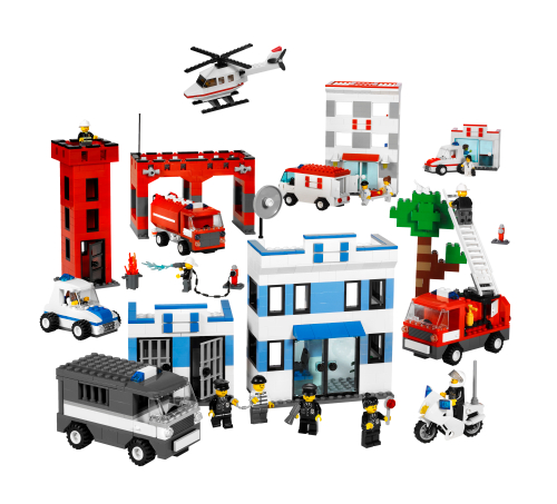 Caja de LEGO 9314 Set de servicios de rescate
