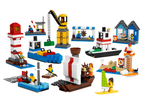 Caja de LEGO 9337 Set Vida en el Puerto